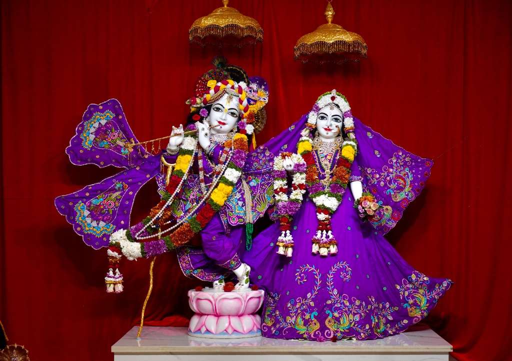 Sri Sri Radha Krishna Deity Darshan - ISKCON Mysore