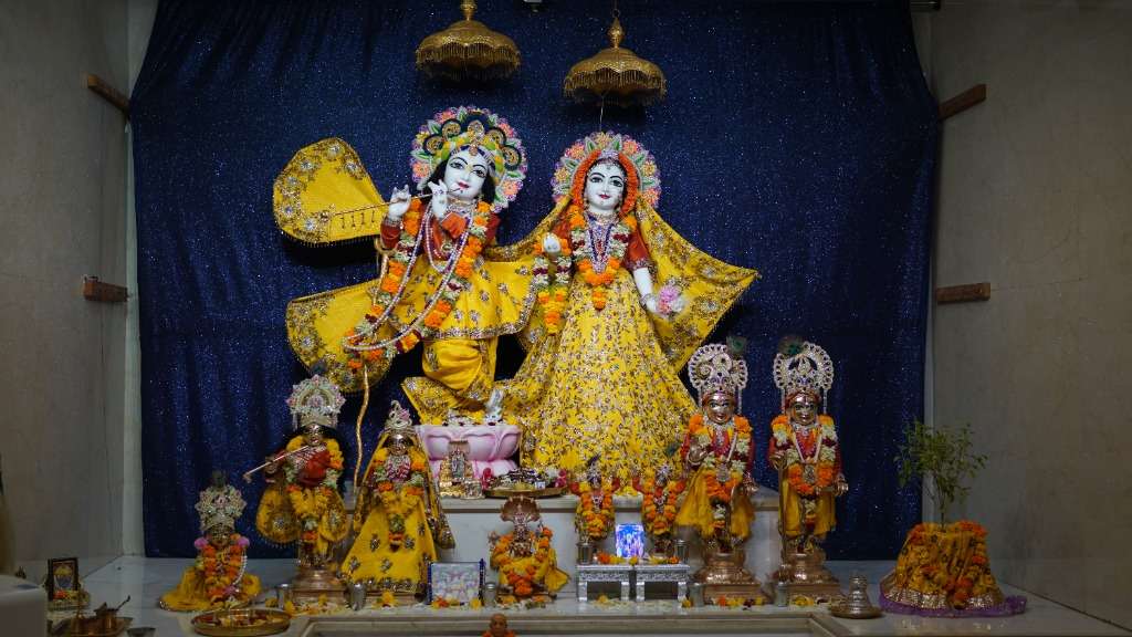 Sri Sri Radha Krishna Deity Darshan - ISKCON Mysore